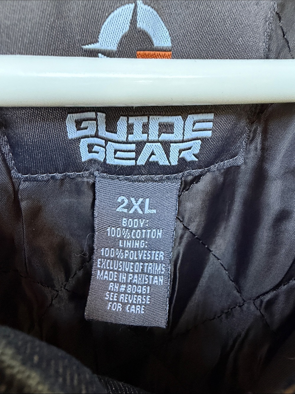 New Guide Gear Quilt Lined Blue Denim Jacket with Brown Corduroy Collar - 2XL - Picture 2 of 9